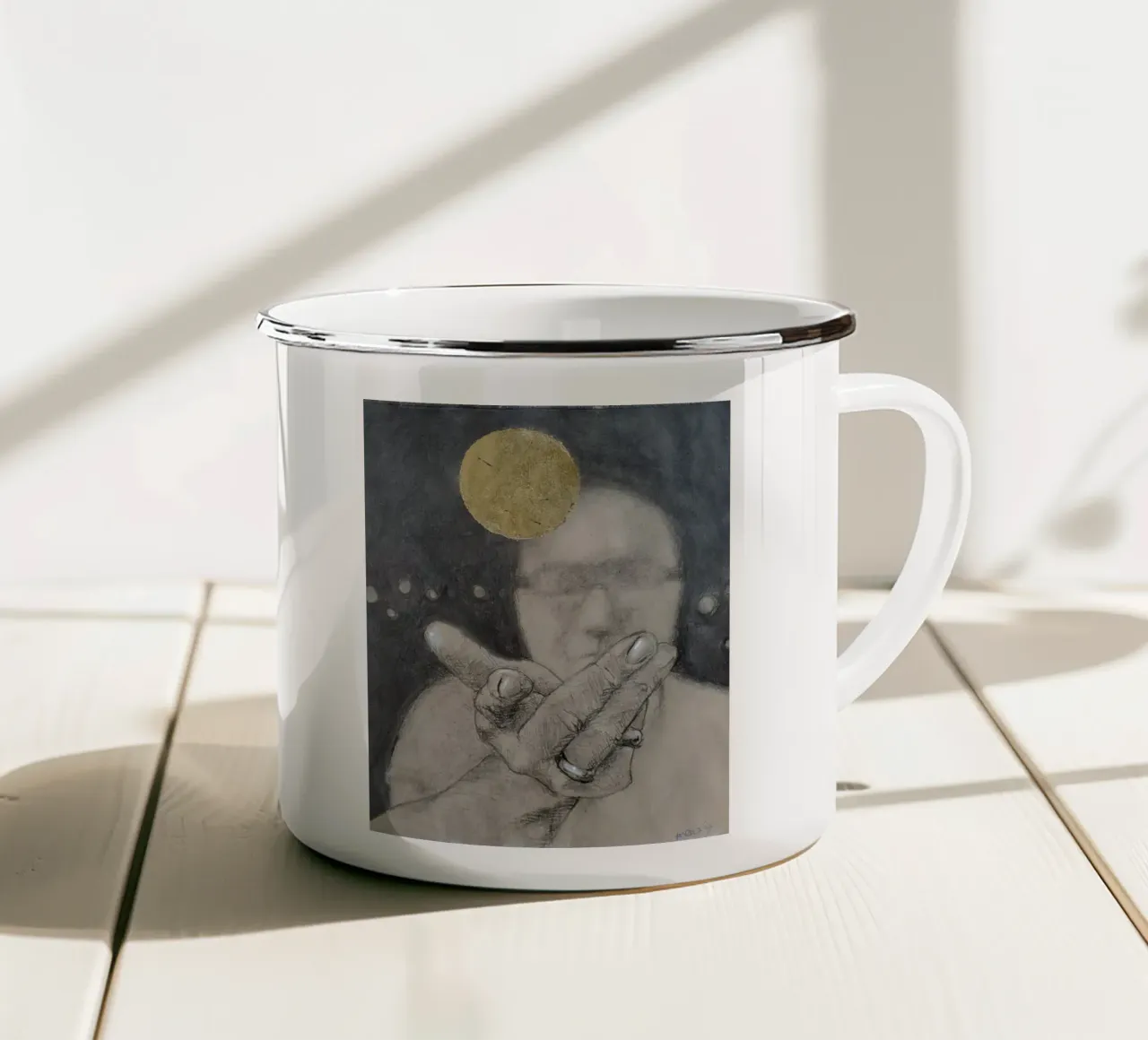 Sfocato tazza in smalto da Martin Ahrens