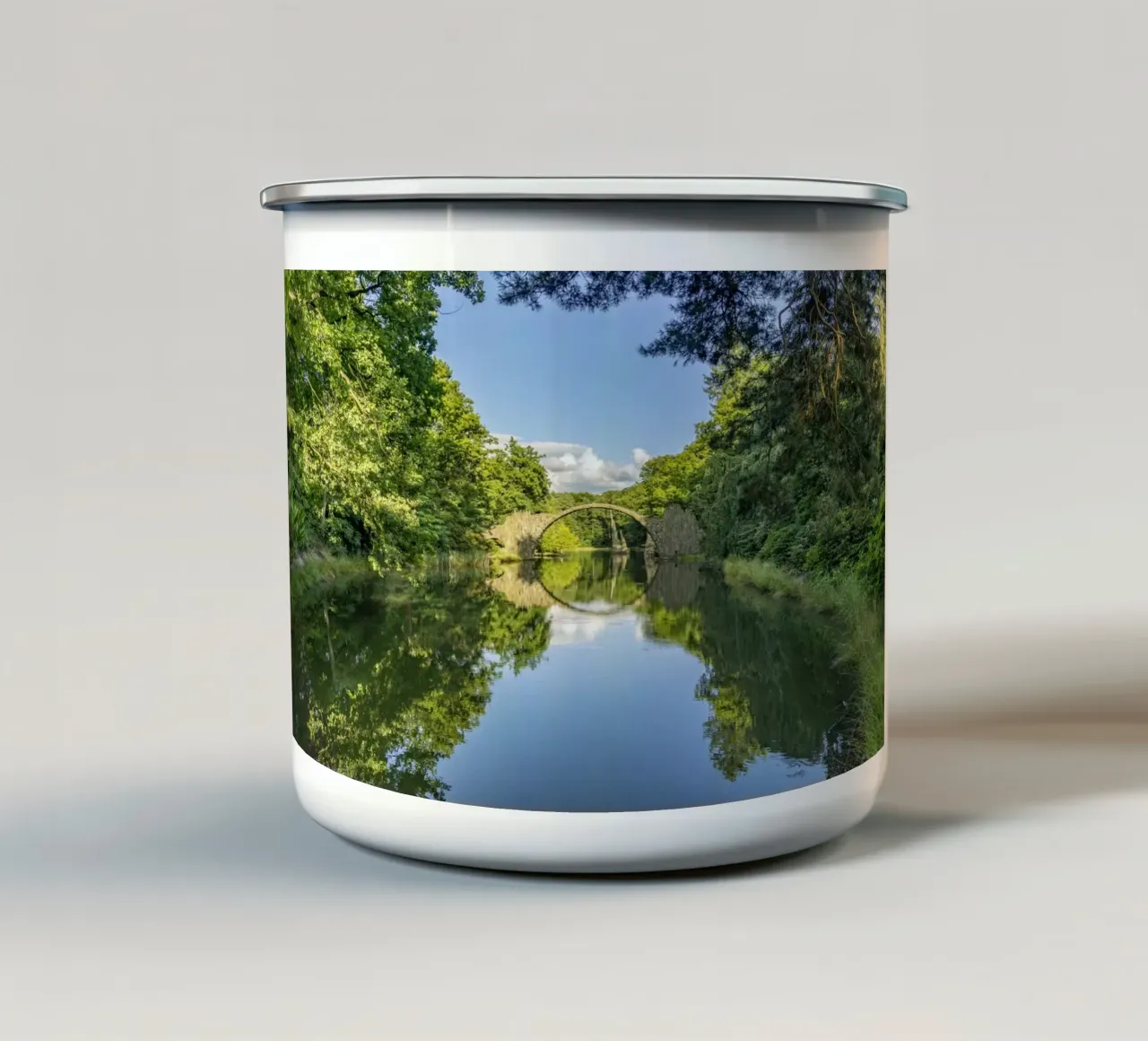 Rakotzbrücke tazza in smalto da Reisefotografie - Bilder aus aller Welt