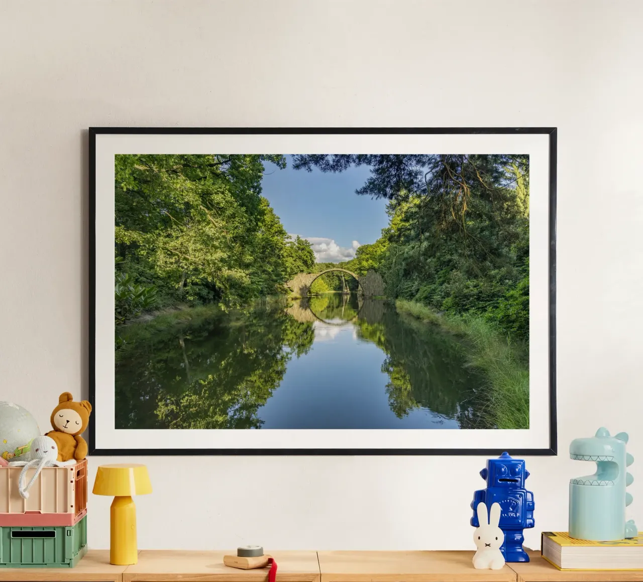 Rakotzbrücke poster con telaio in plastica da Reisefotografie - Bilder aus aller Welt