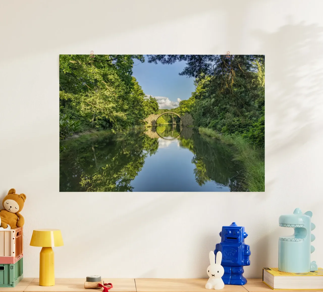 Rakotzbrücke poster con telaio in plastica da Reisefotografie - Bilder aus aller Welt