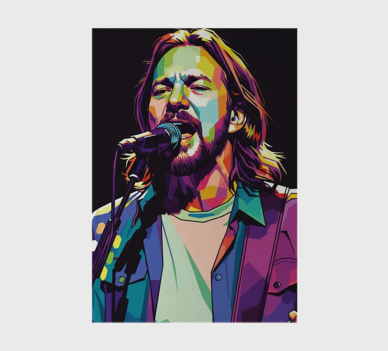 Eddie Vedder art #3 notebook by Hantamrata