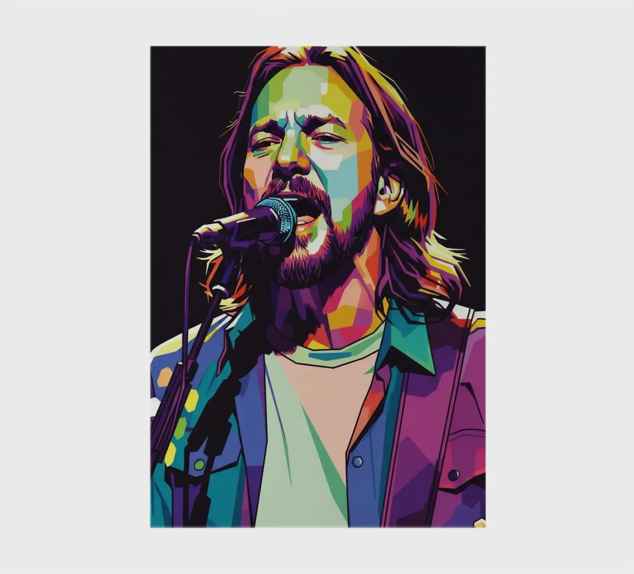 Eddie Vedder art #3 notebook by Hantamrata
