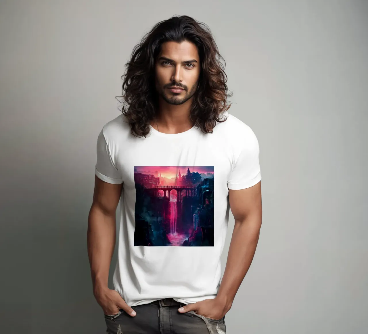 Tramonto viola t-shirt da Motivate-Today
