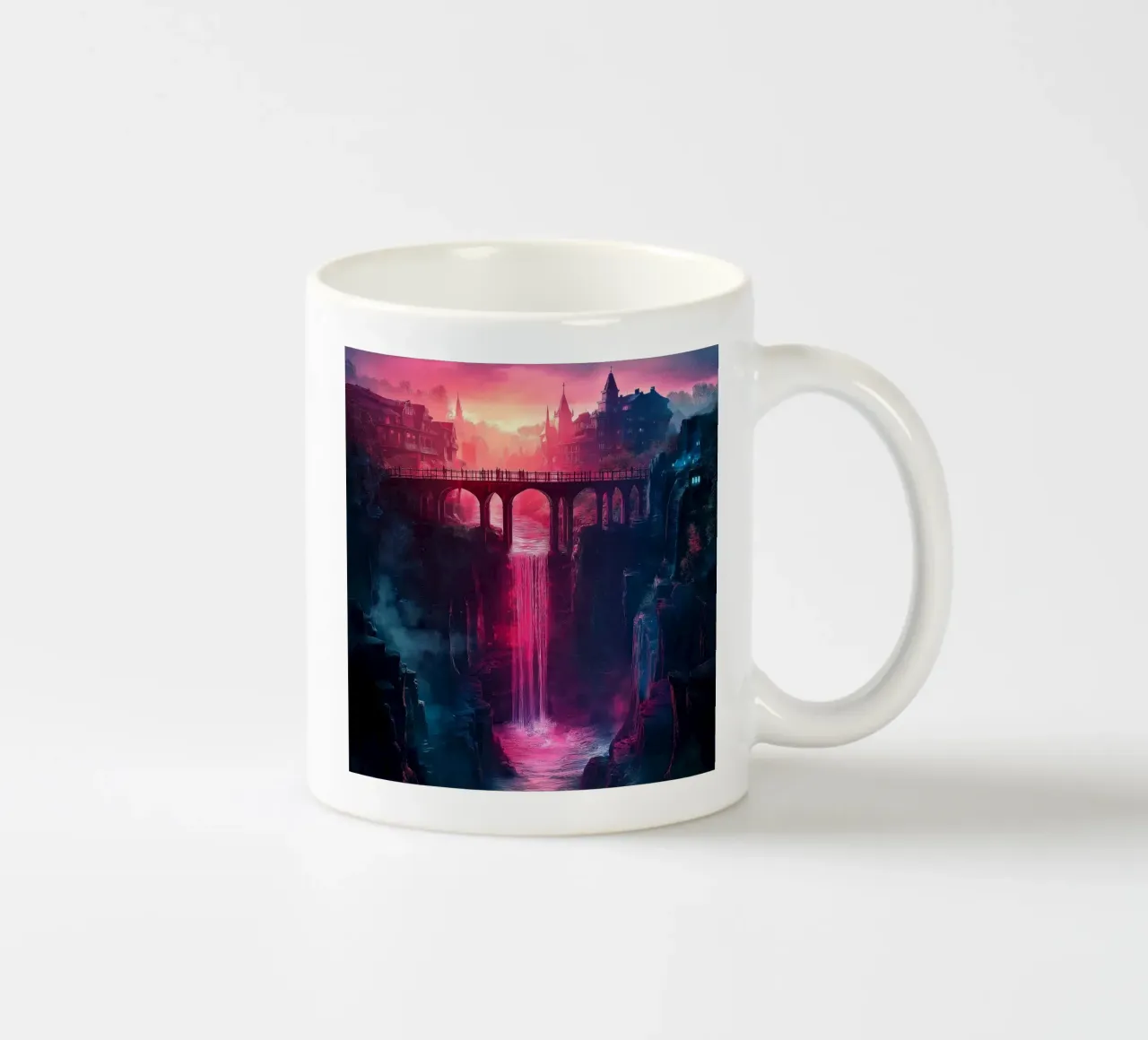 Tramonto viola tazza in ceramica da Motivate-Today