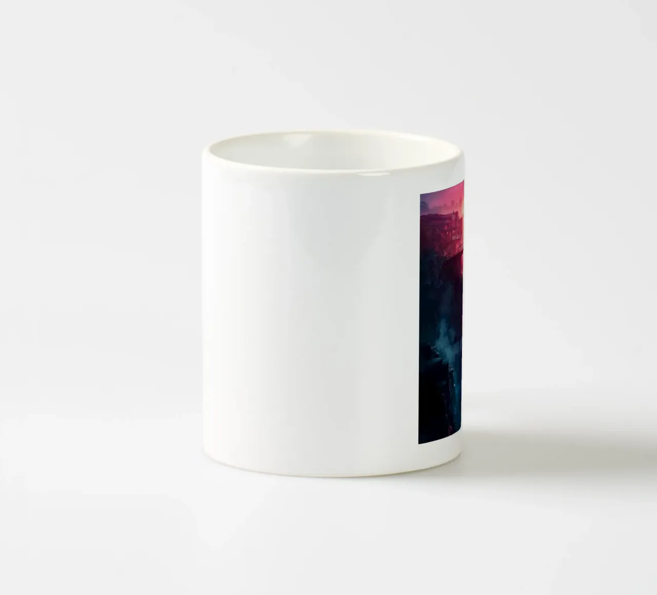 Tramonto viola tazza in ceramica da Motivate-Today