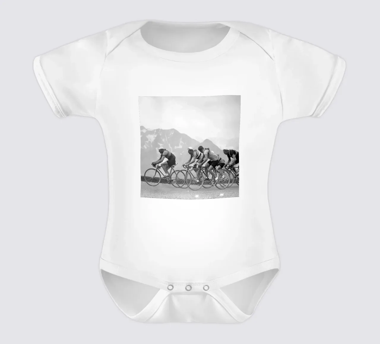 Gara Peleton 1950 Vecchio Bw body neonato maniche corte da SPECIAL SHOP GENTHO UK