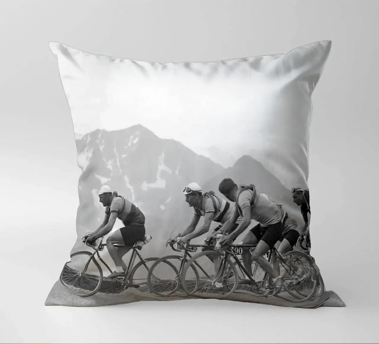 Gara Peleton 1950 Vecchio Bw cuscino da SPECIAL SHOP GENTHO UK