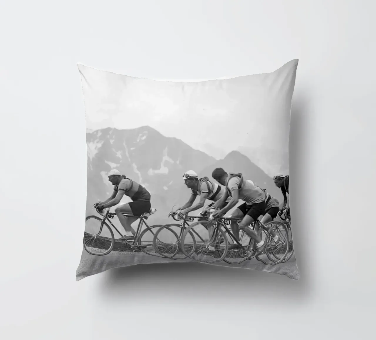Gara Peleton 1950 Vecchio Bw cuscino da SPECIAL SHOP GENTHO UK