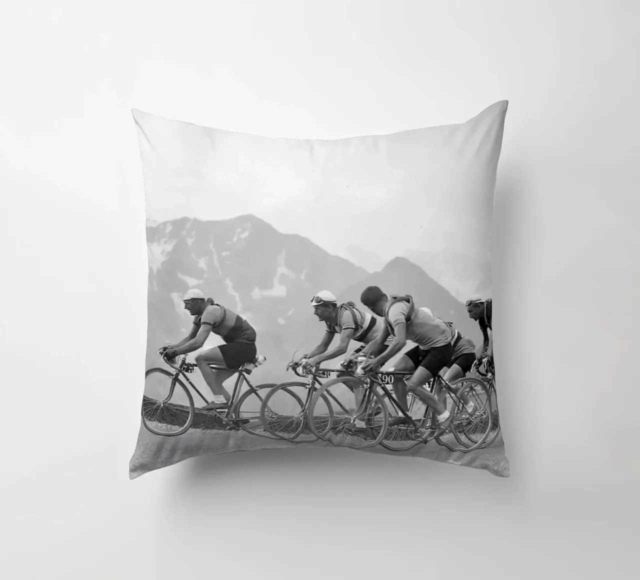 Gara Peleton 1950 Vecchio Bw cuscino da SPECIAL SHOP GENTHO UK