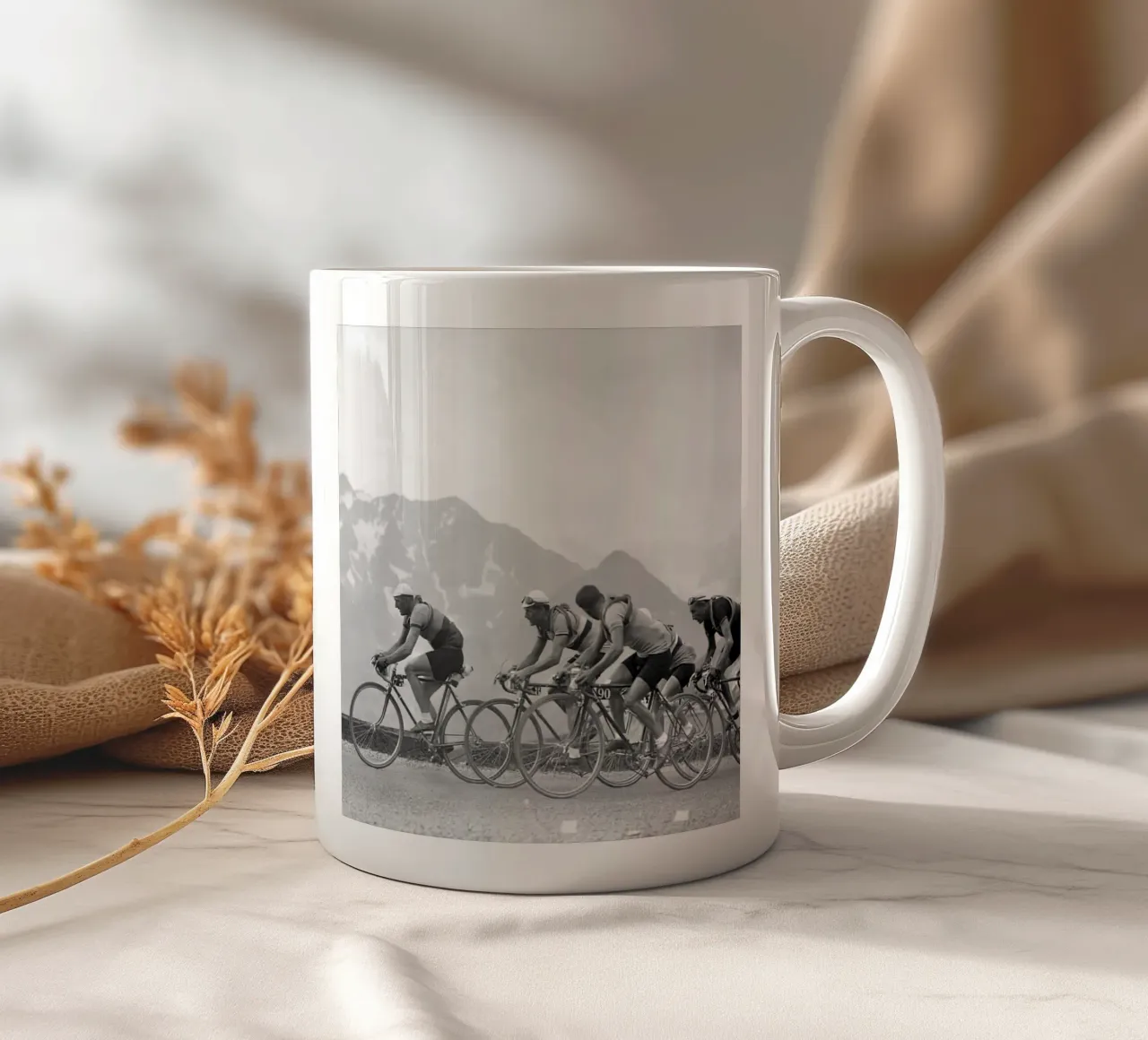 Gara Peleton 1950 Vecchio Bw tazza in ceramica da SPECIAL SHOP GENTHO UK