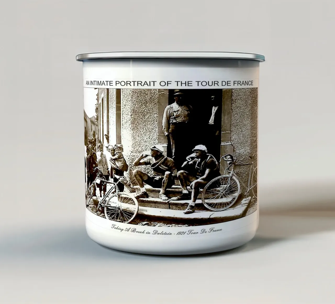 Pit Stop Race Vintage tazza in smalto da SPECIAL SHOP GENTHO UK
