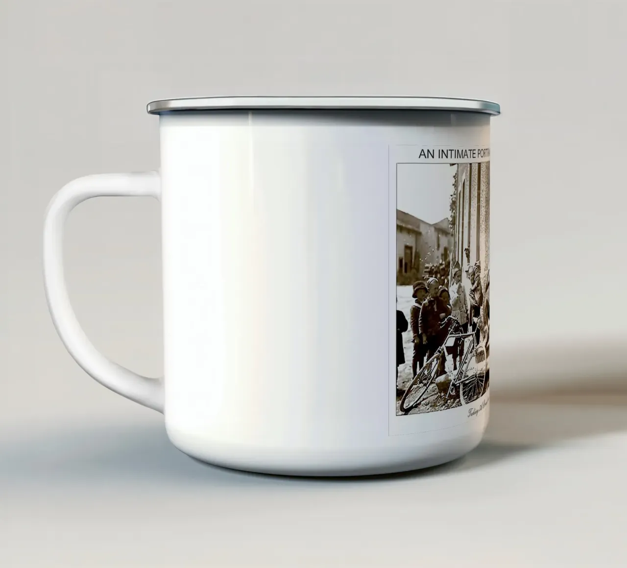 Pit Stop Race Vintage tazza in smalto da SPECIAL SHOP GENTHO UK