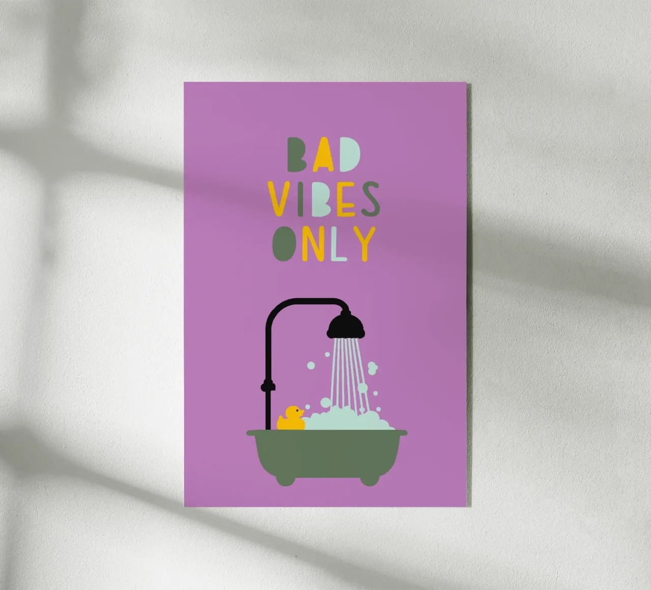 Bad vibes only metacrilato de maramirage