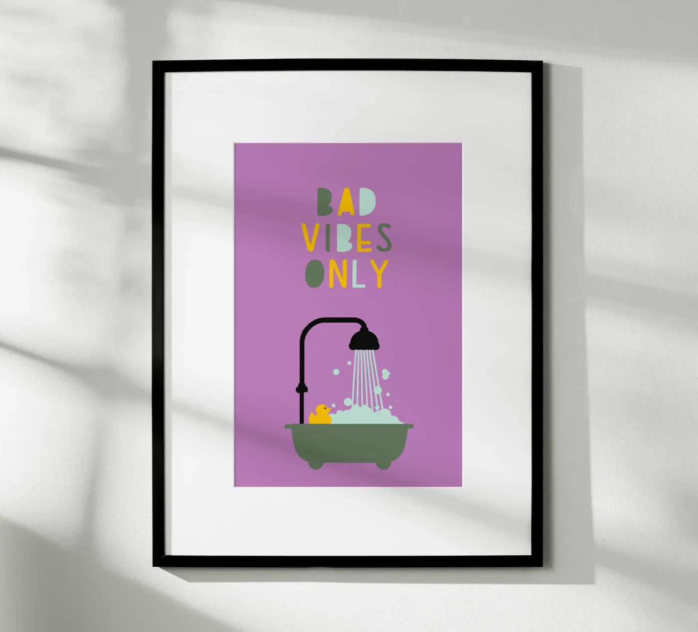 Bad vibes only poster da maramirage