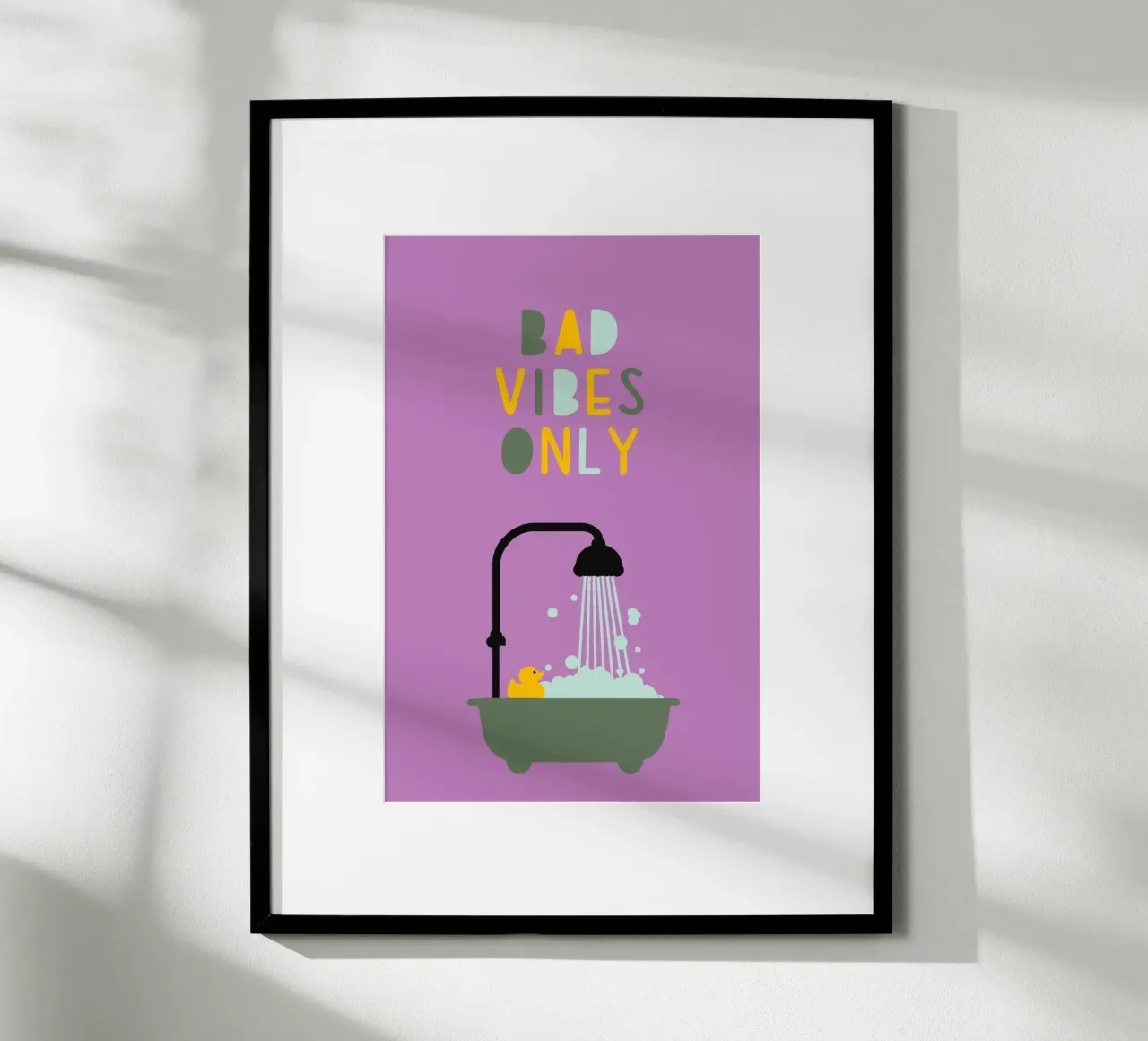 Bad vibes only carta hahnemühle da maramirage