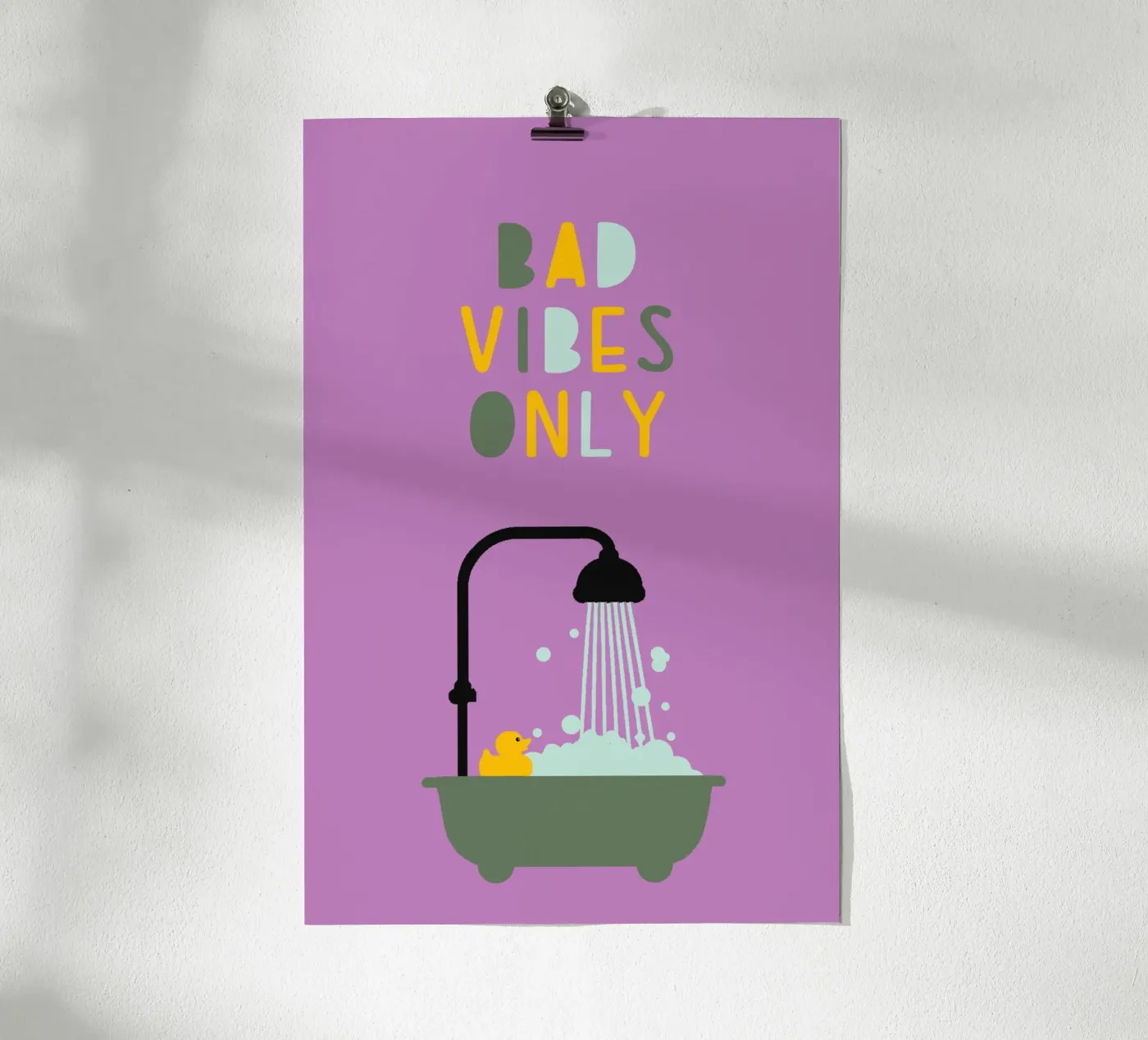 Bad vibes only poster da maramirage