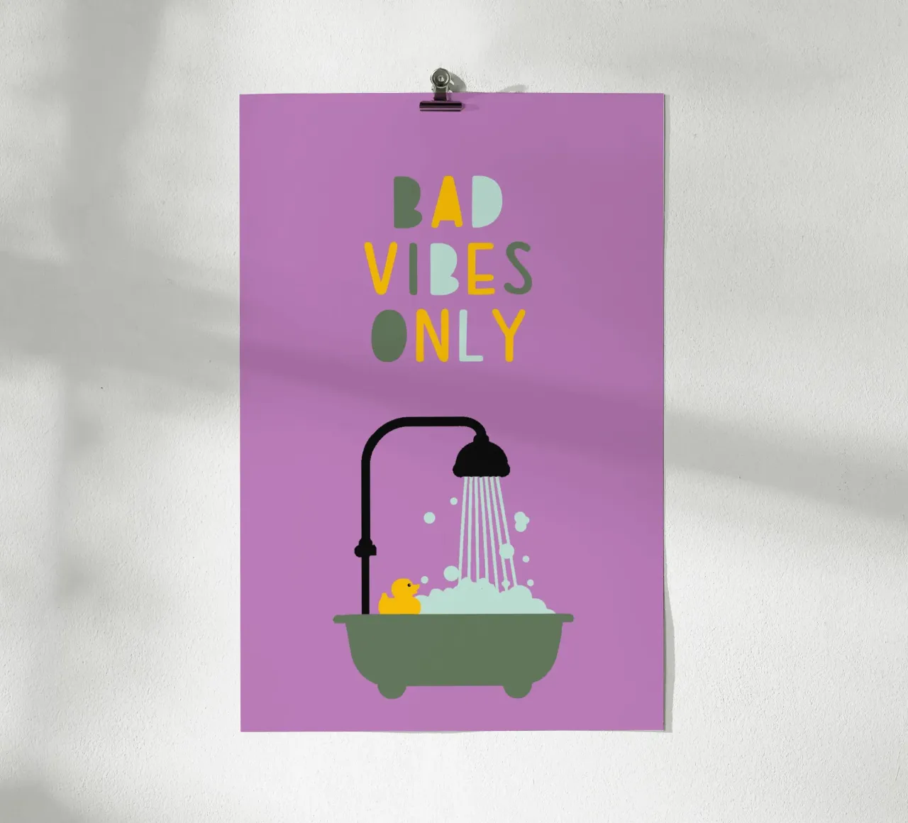 Bad vibes only carta hahnemühle da maramirage