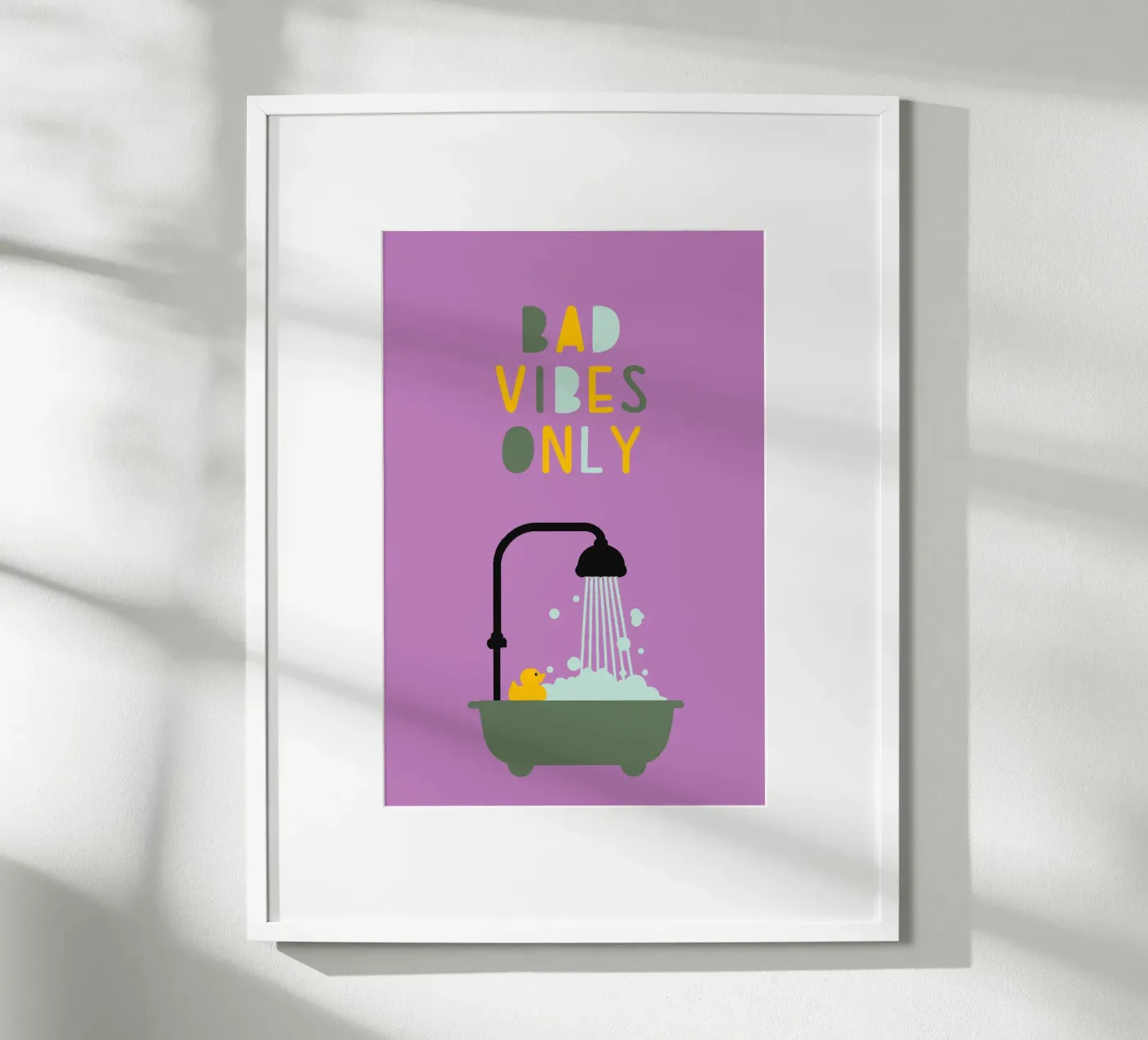 Bad vibes only poster da maramirage