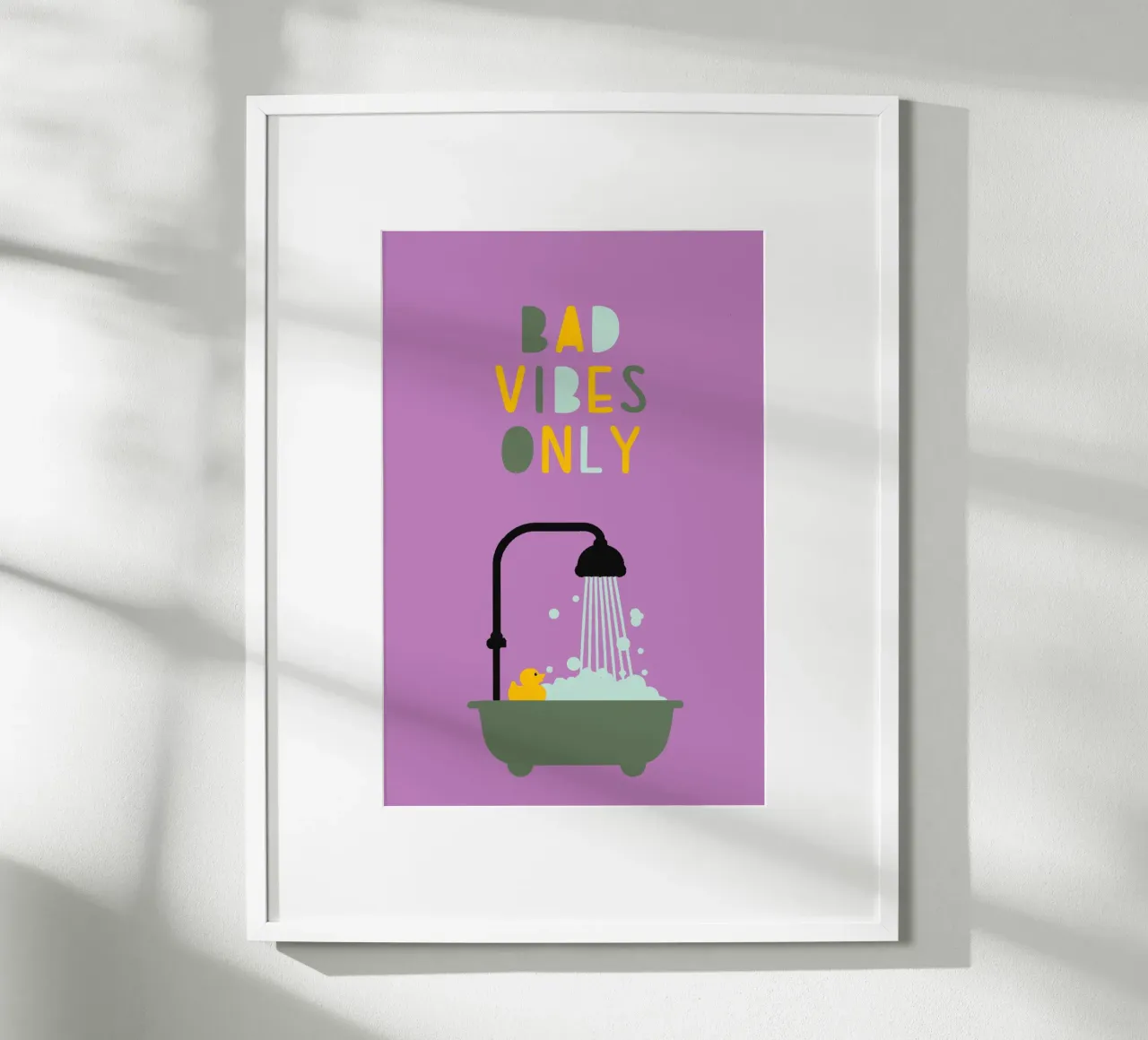 Bad vibes only carta hahnemühle da maramirage