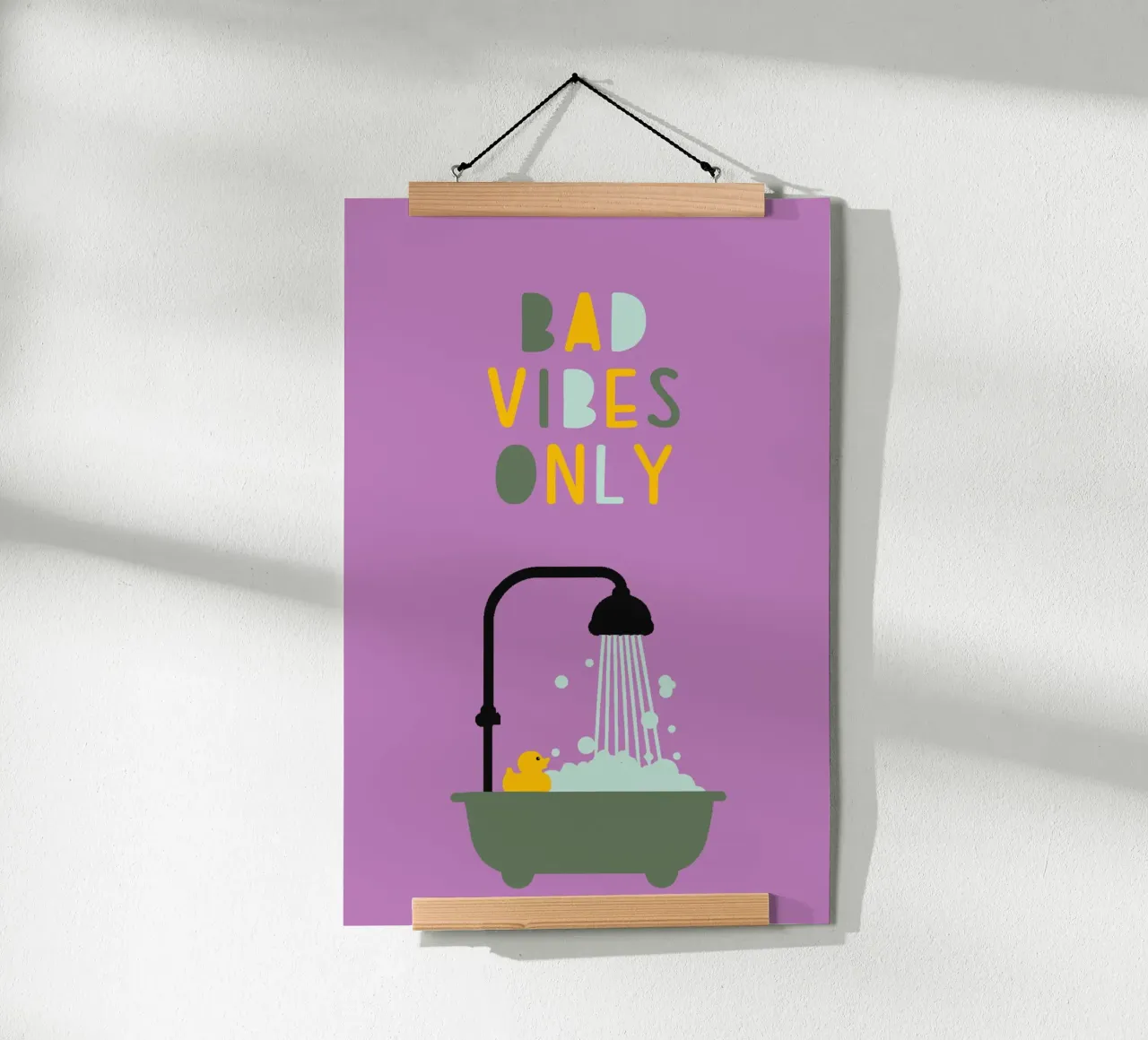 Bad vibes only carta hahnemühle da maramirage