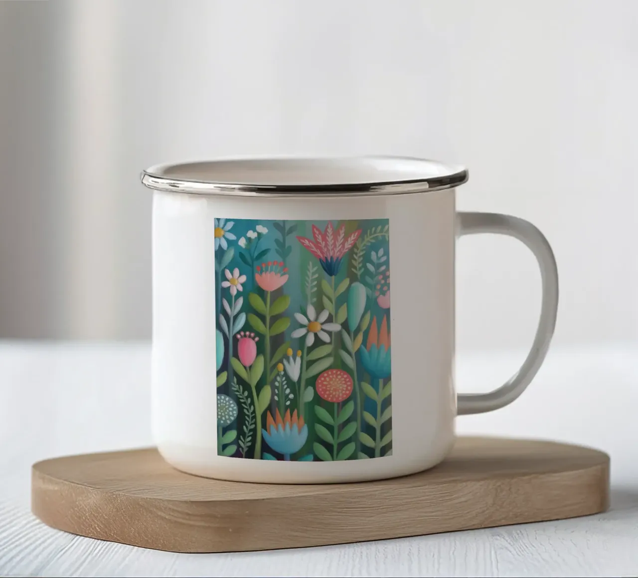 Pasticceria floreale: colori per l'anima tazza in smalto da 20 Farben