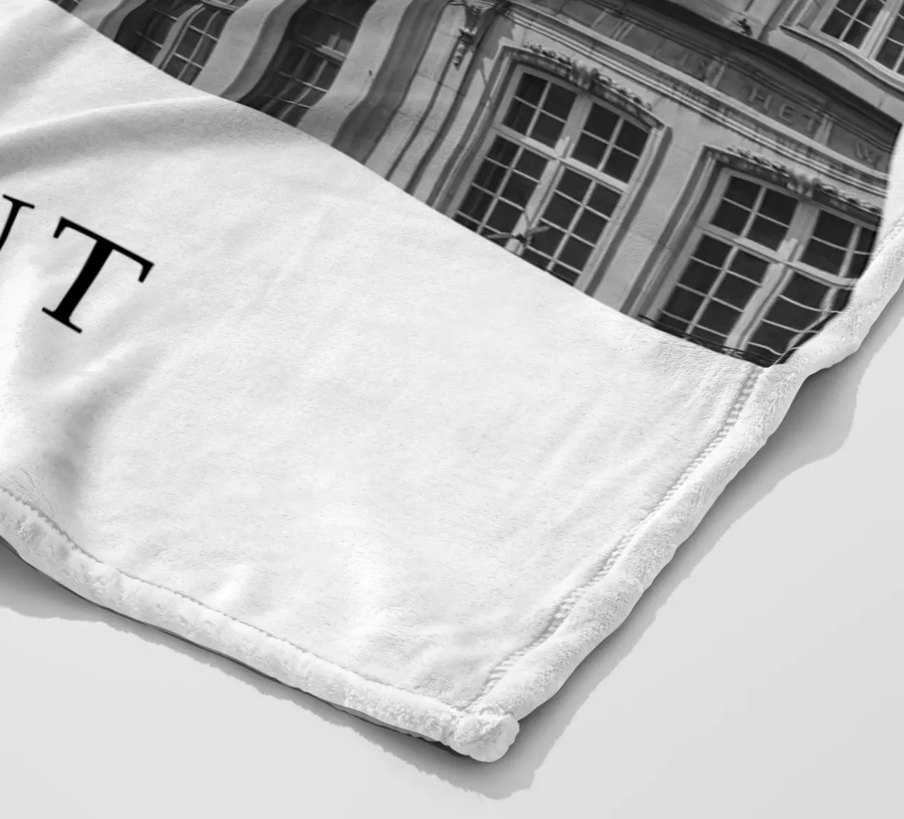 Gand Belgio Architettura Scena in scala di grigi coperta in pile da Charnwood Prints