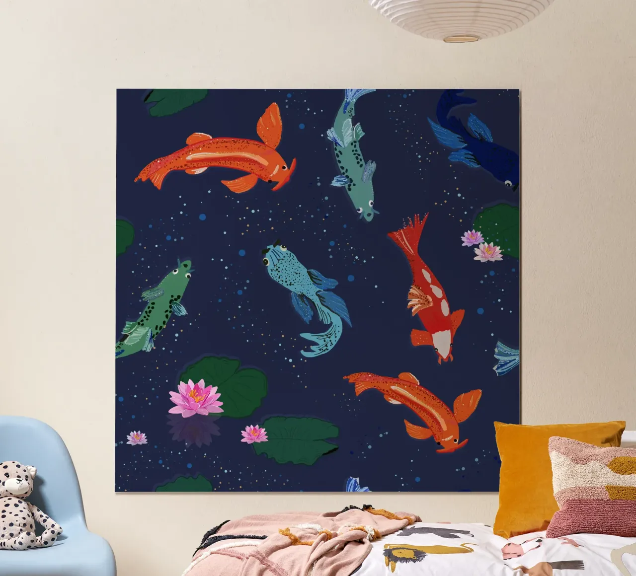 Pesci Koi scuri poster da gulsengunel