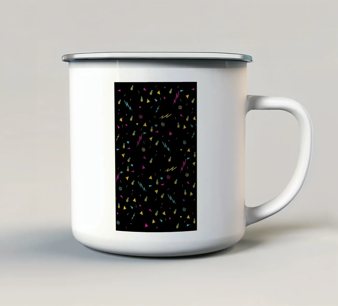 Magic Pineapple enamel mug by Róbert Farkas