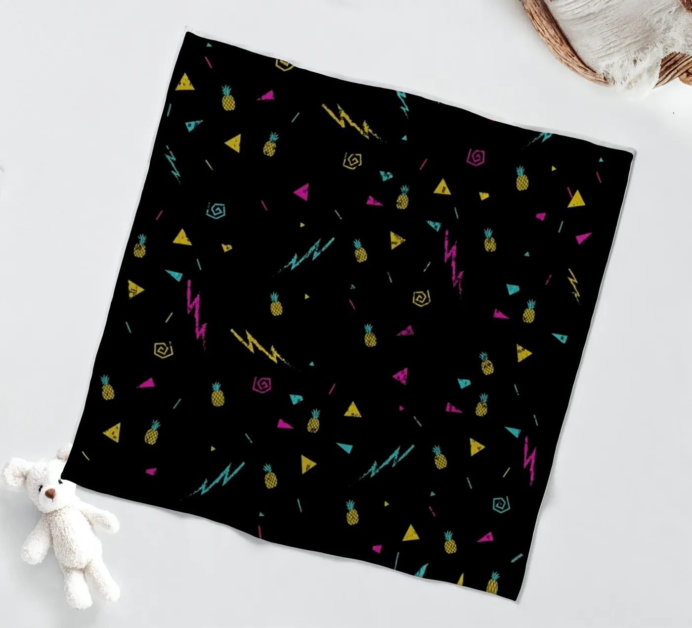 Magic Pineapple fleece blanket by Róbert Farkas