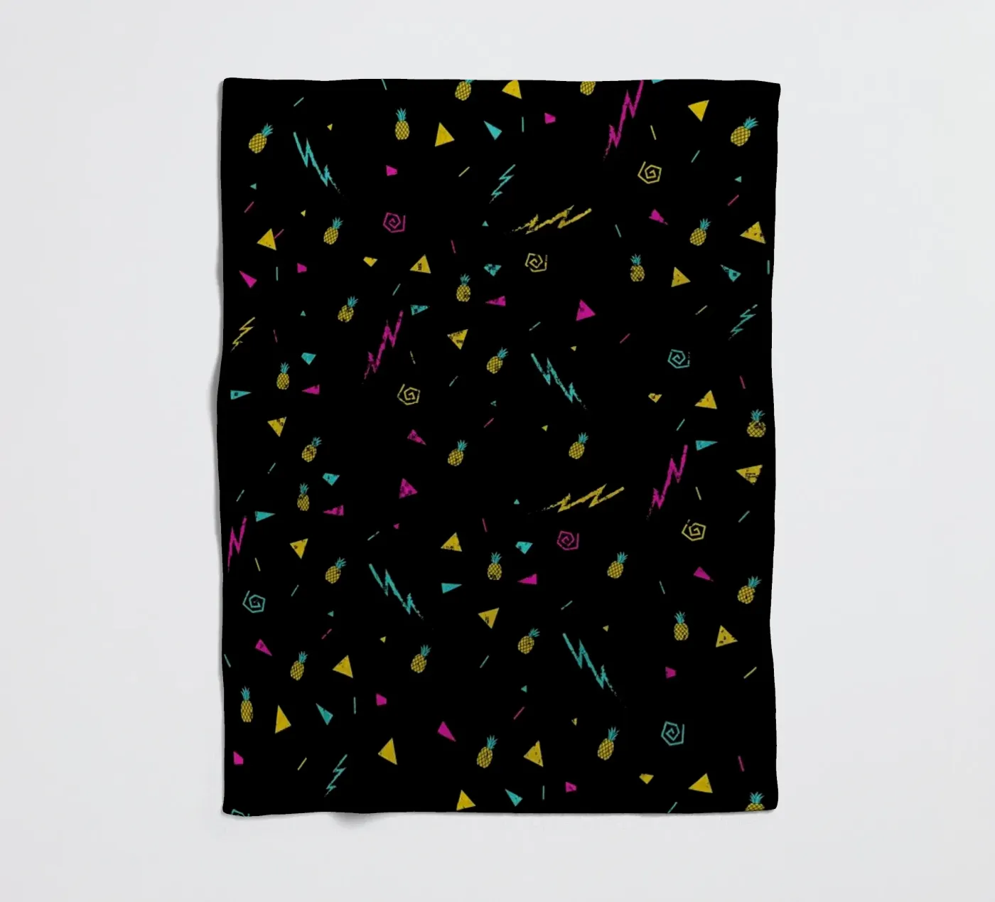 Magic Pineapple fleece blanket by Róbert Farkas