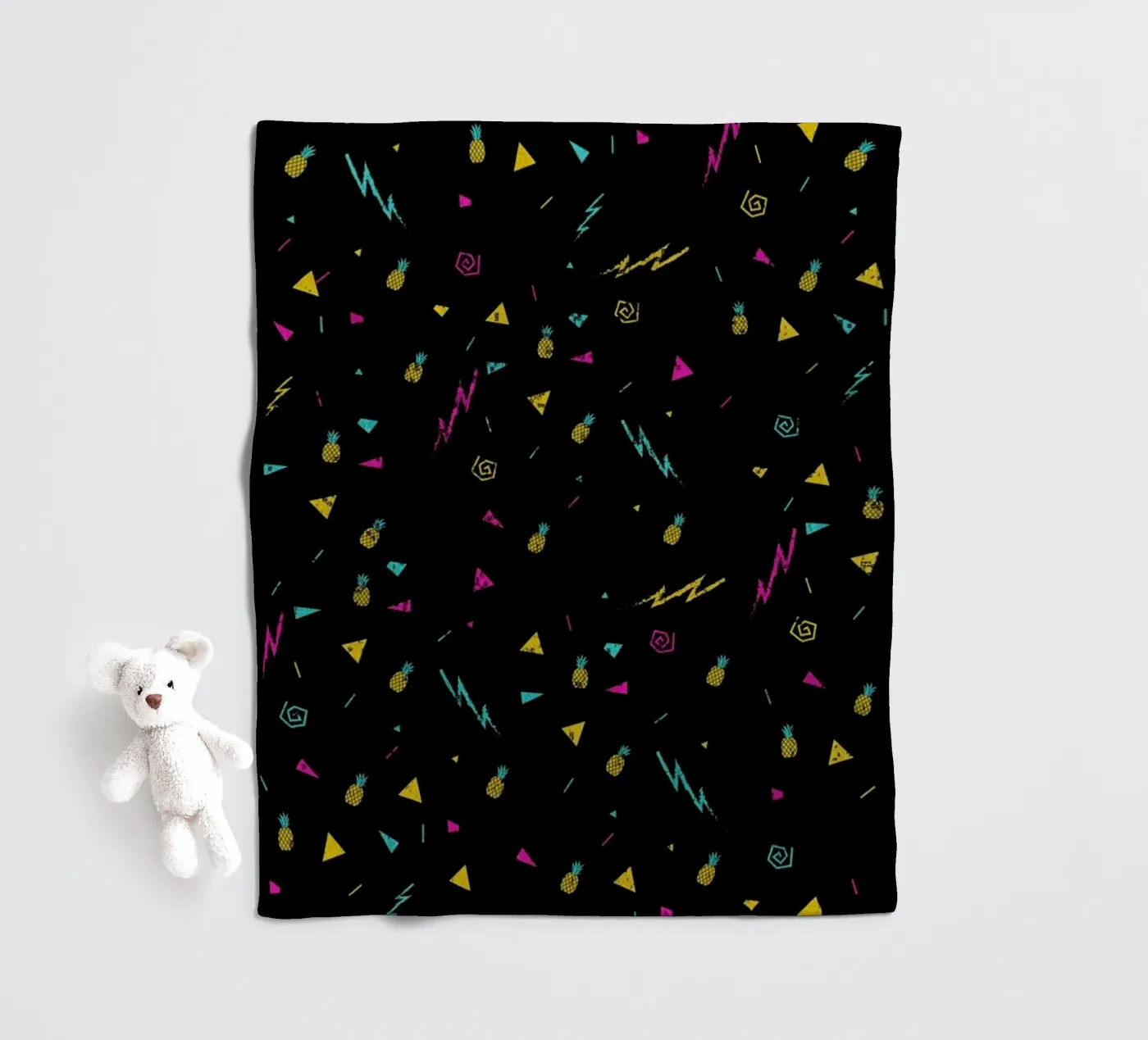 Magic Pineapple fleece blanket by Róbert Farkas