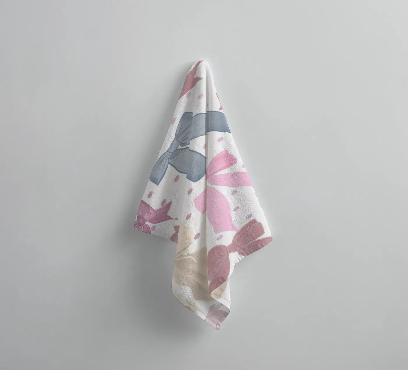 Cute bow ties pattern towel by gulsengunel