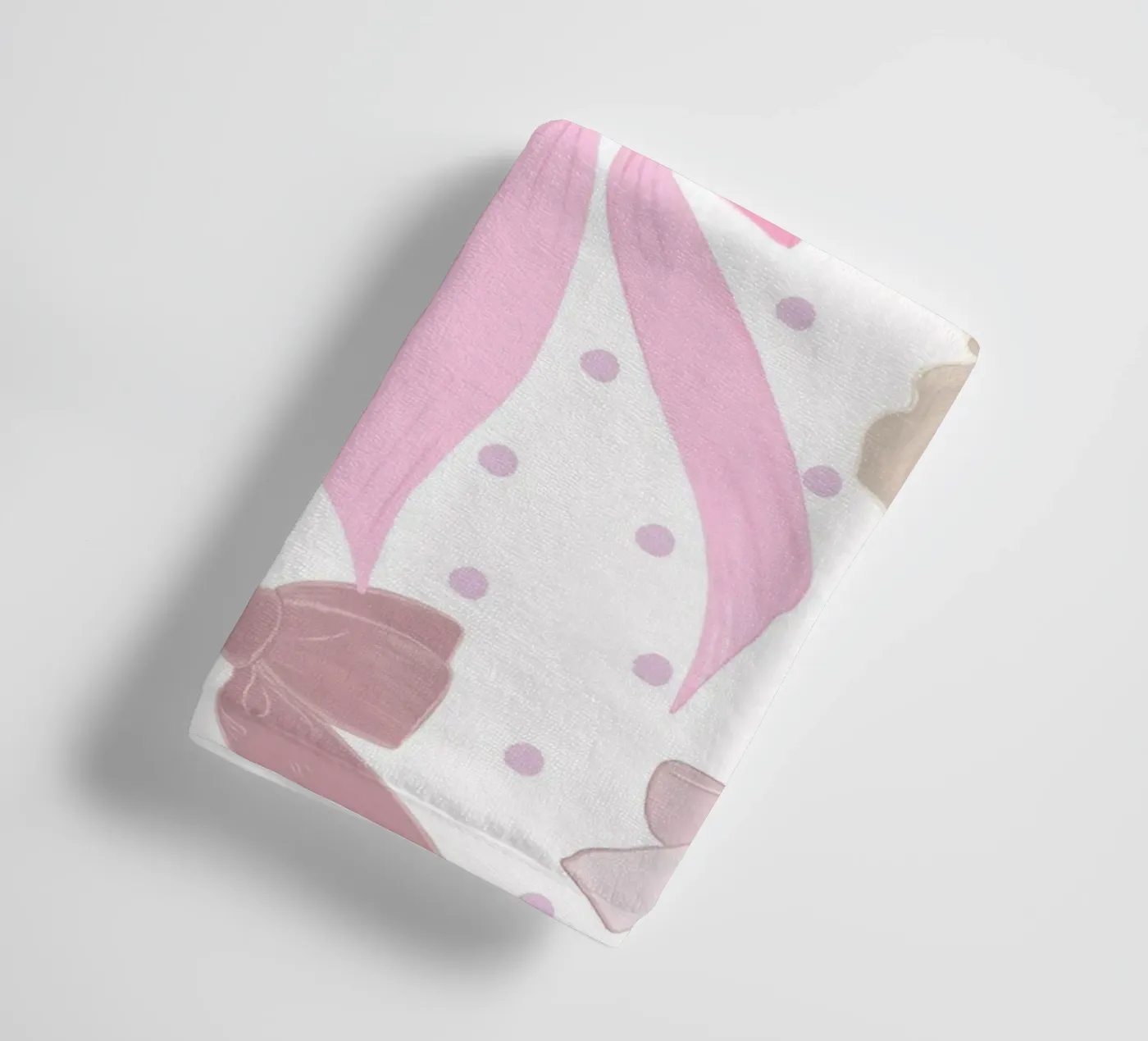 Cute bow ties pattern towel by gulsengunel