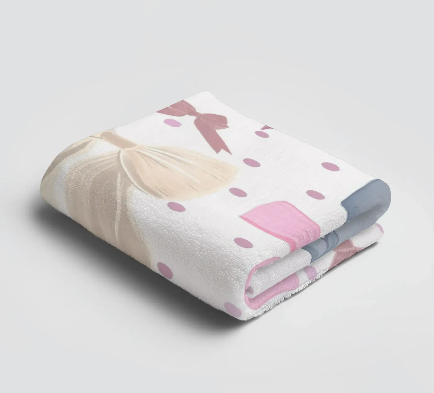 Cute bow ties pattern towel by gulsengunel