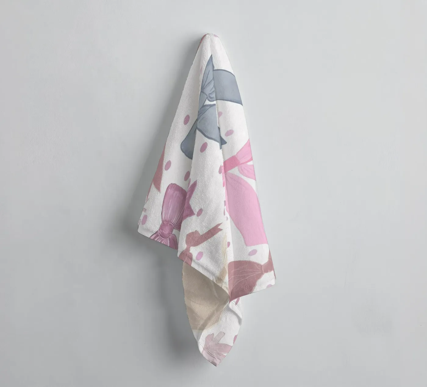 Cute bow ties pattern towel by gulsengunel