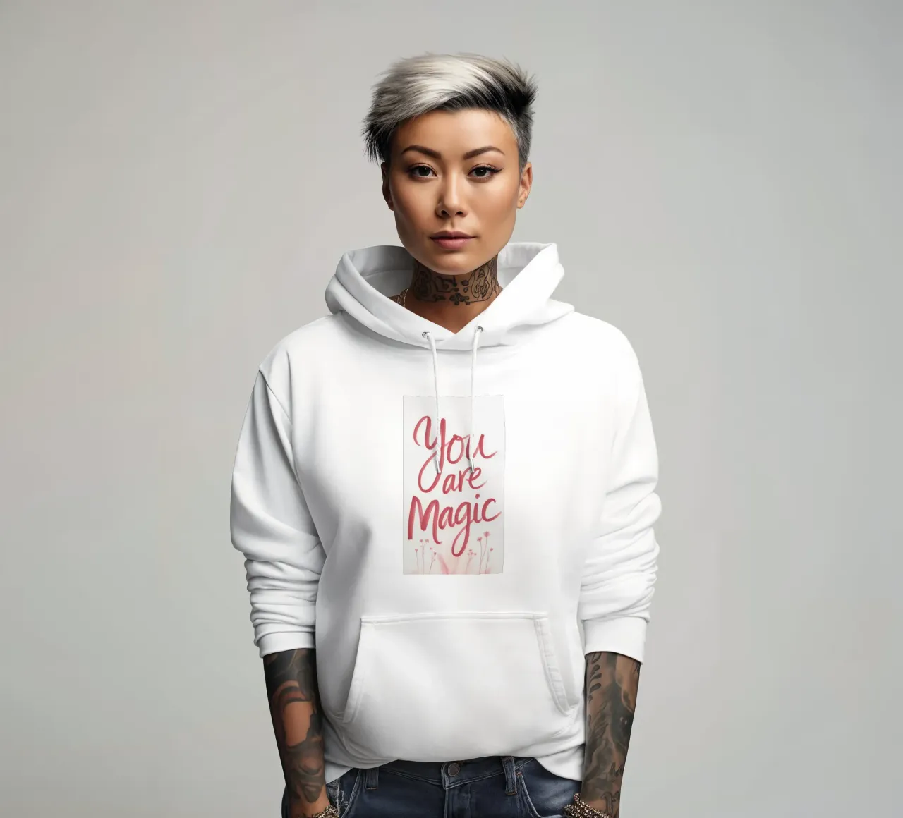 YOU ARE MAGIC felpa con cappuccio da 20 Farben