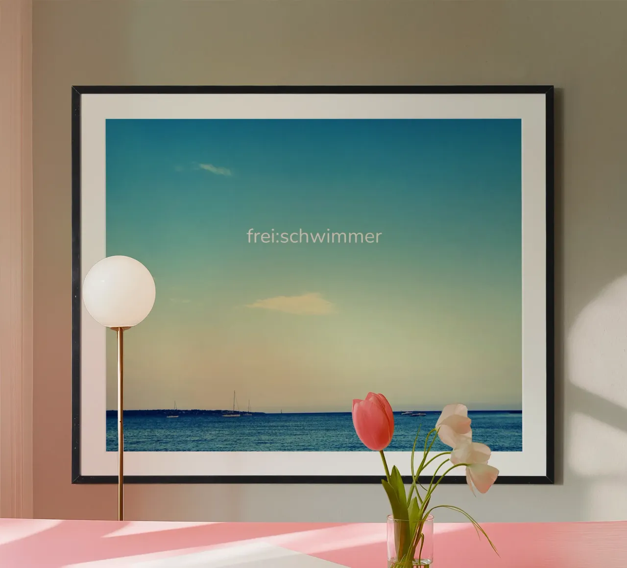 frei:schwimmer - Meeresansicht carta hahnemühle da Frida + frei