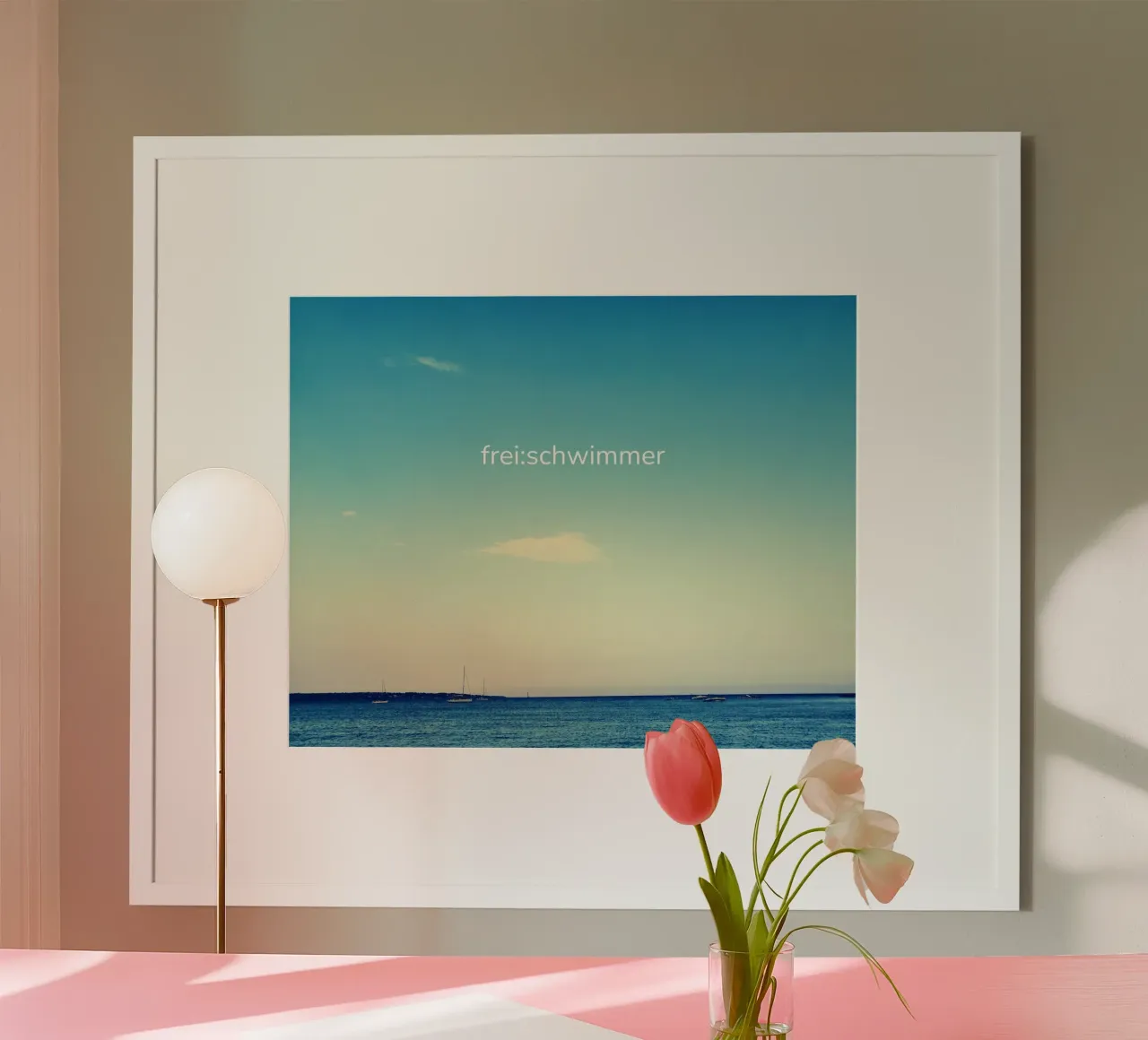 frei:schwimmer - Meeresansicht carta hahnemühle da Frida + frei