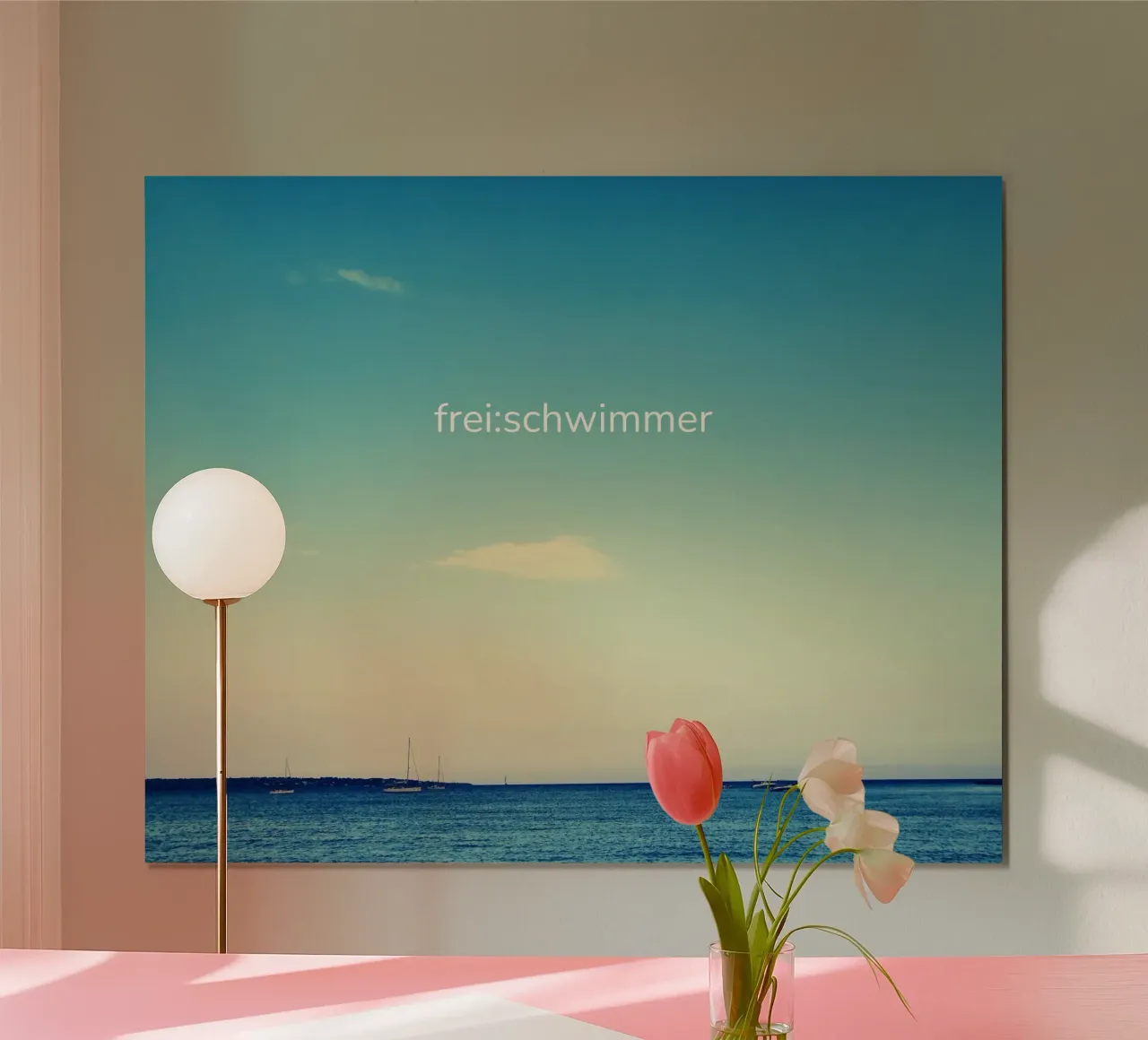 frei:schwimmer - Meeresansicht carta hahnemühle da Frida + frei
