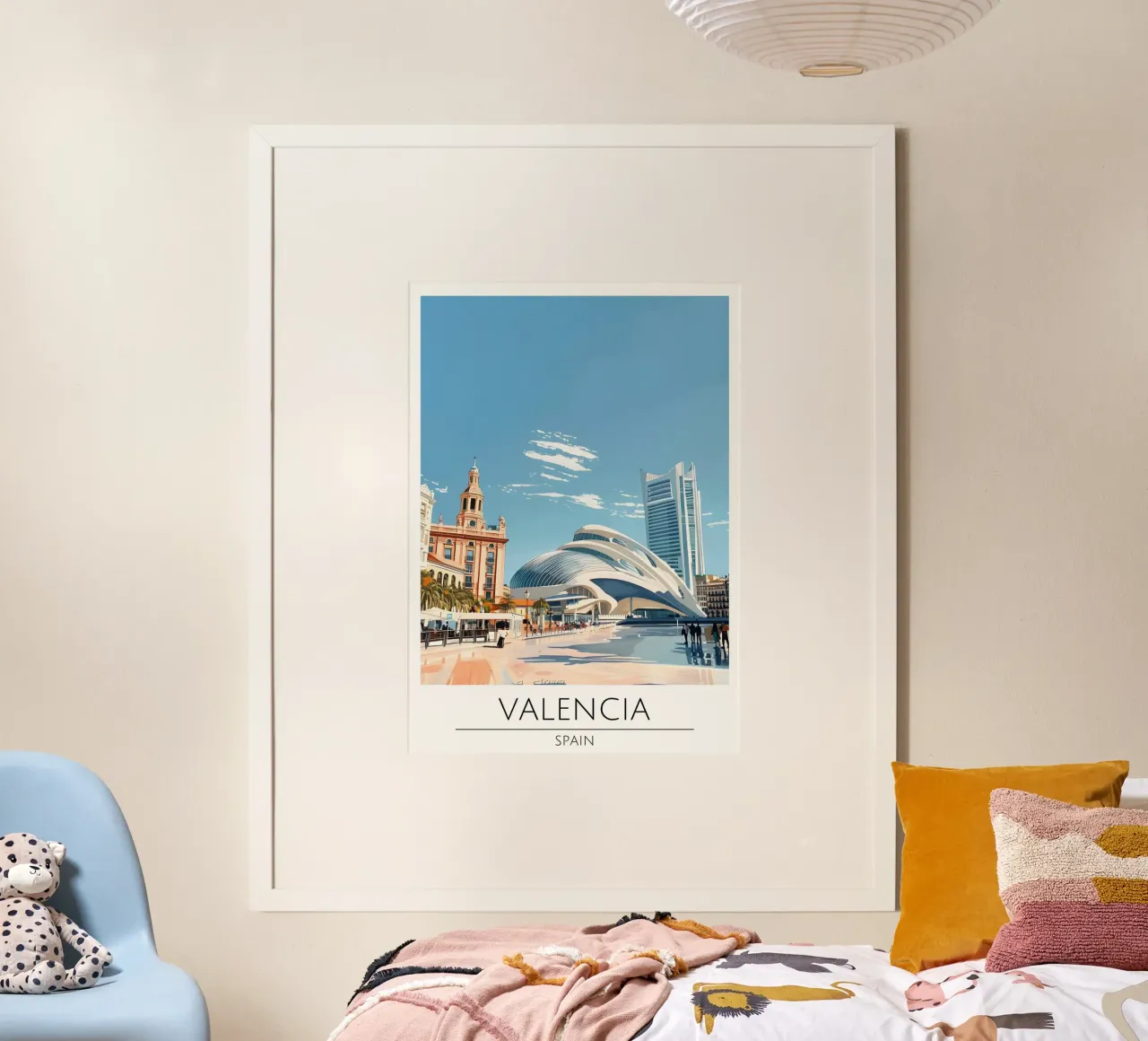 Valencia, Spagna - Poster di viaggio moderno e vintage poster da homdeco