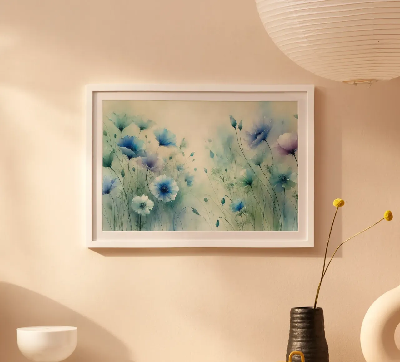 Campo fiorito tranquillo poster da Chromatic Fusion Studio