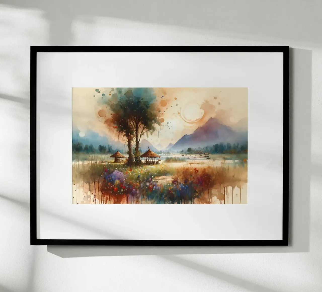 Tranquilla scena di campagna poster da Chromatic Fusion Studio