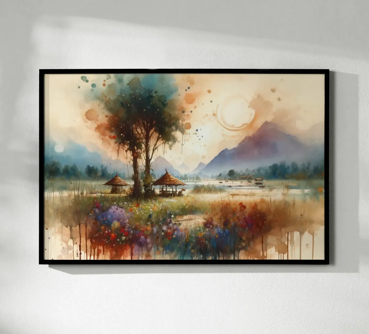 Tranquilla scena di campagna poster da Chromatic Fusion Studio