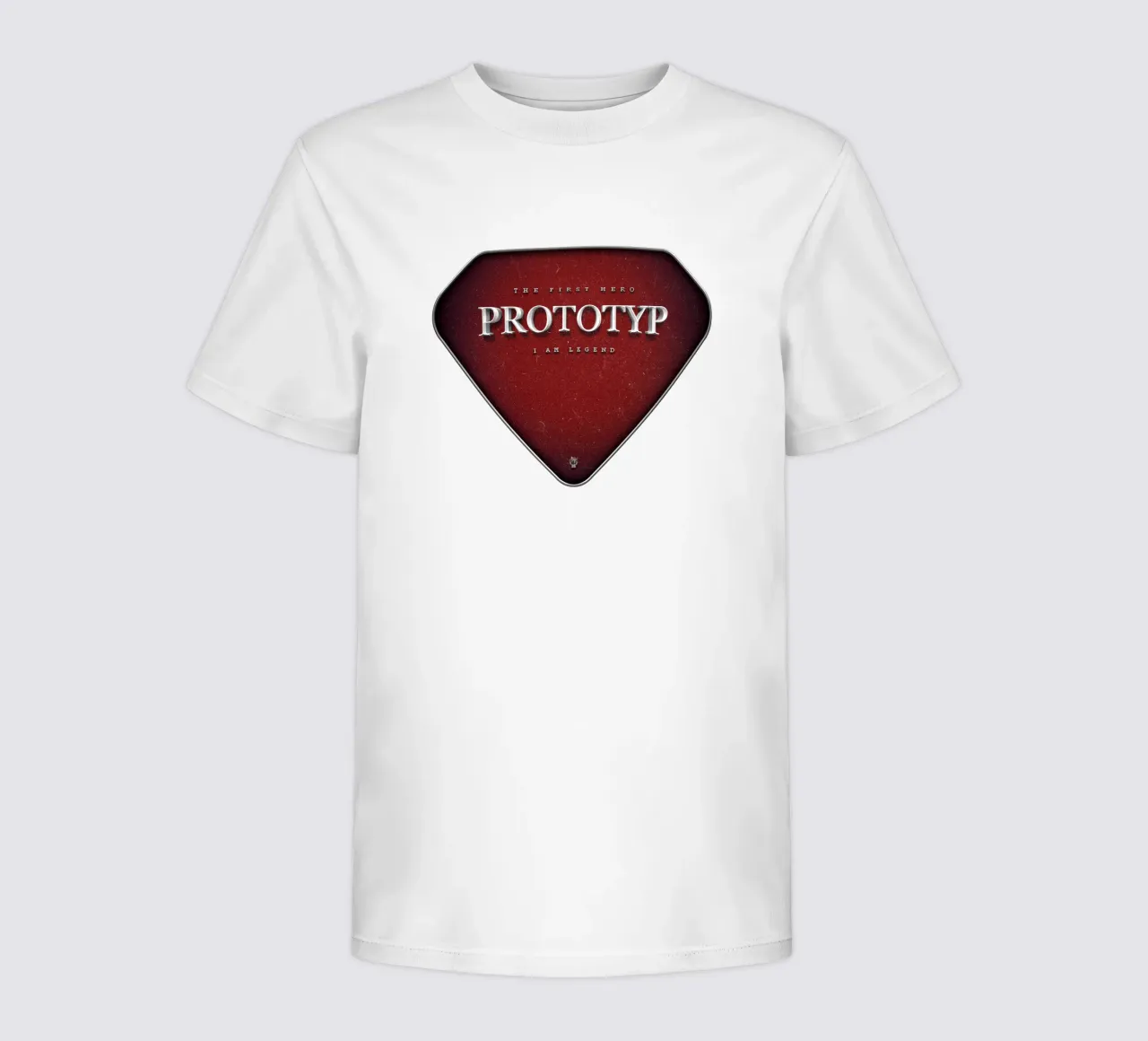 Prototype - De eerste held kinder t-shirt van Black Sign Artwork