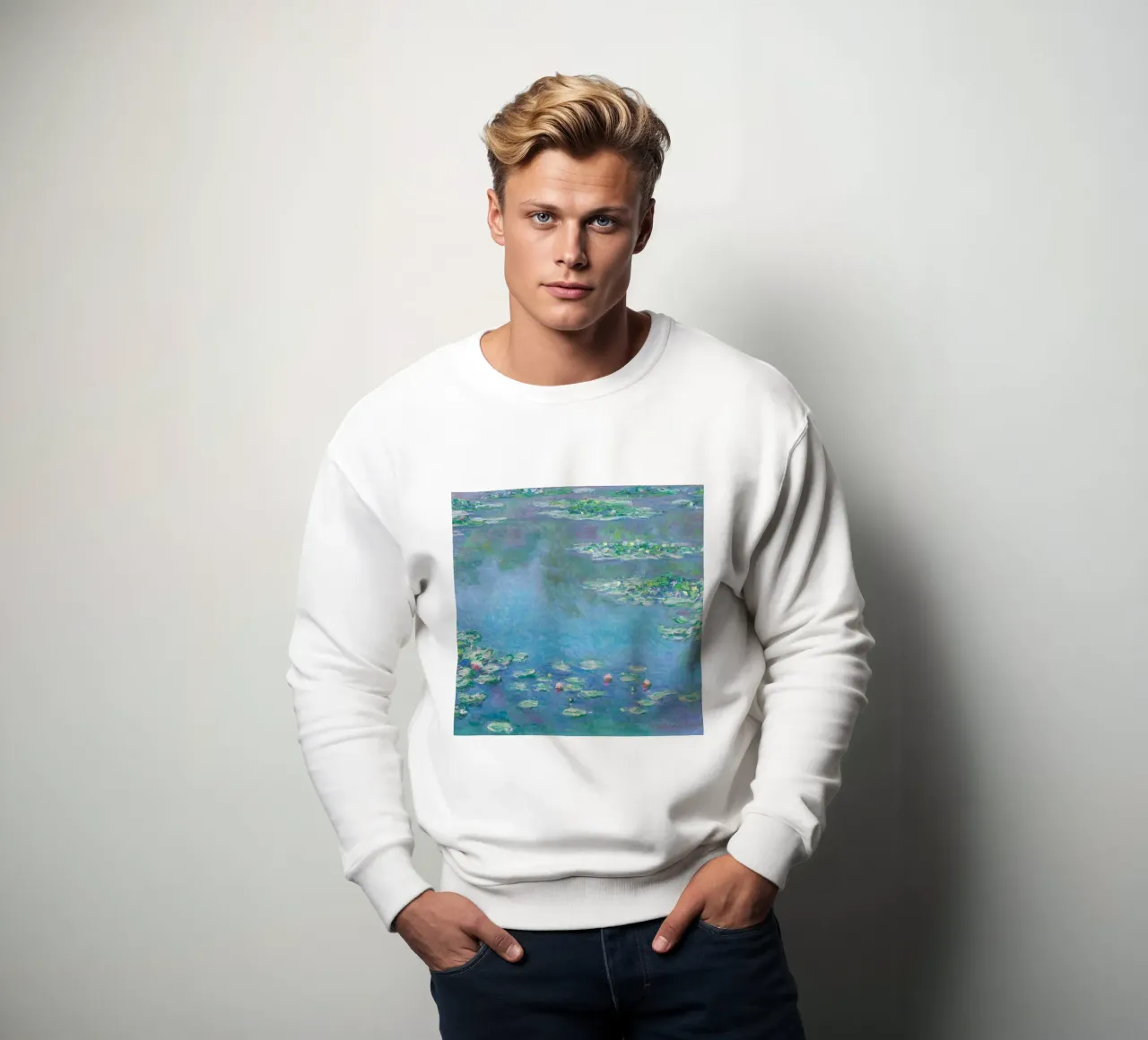 Ninfee di Claude Monet felpa da Monet Art Prints