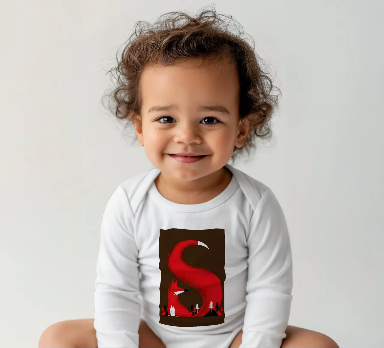 S like Fox long-sleeve baby romper by Róbert Farkas