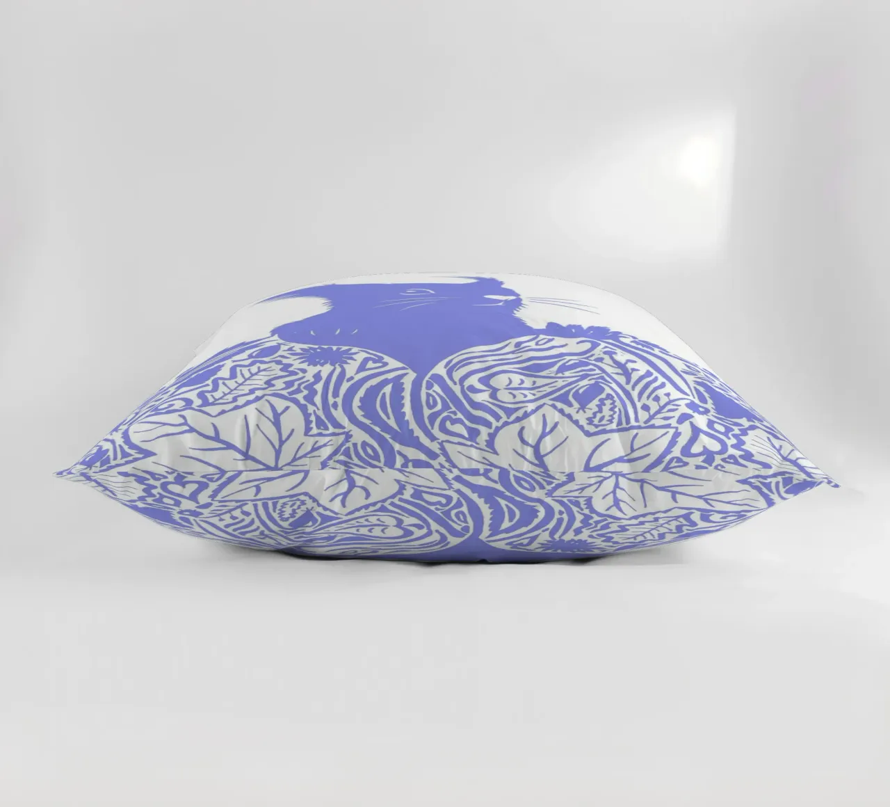 Scoiattolo in autunno - viola chiaro cuscino da PaperLine Art