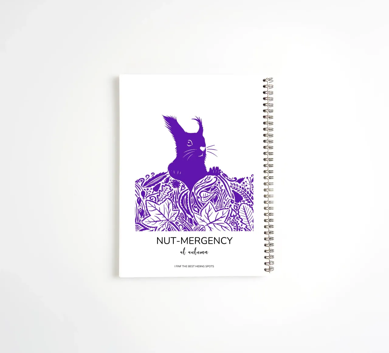 Nuss-Notstand im Herbst - ich finde die besten Verstecke Ringbuch von PaperLine Art