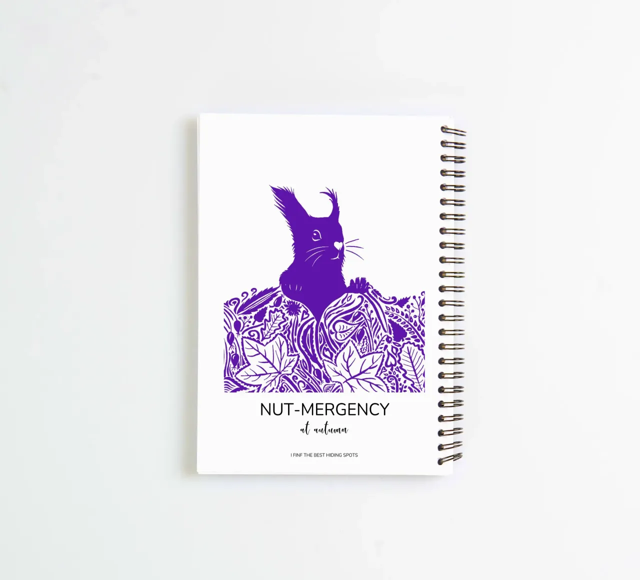 Nuss-Notstand im Herbst - ich finde die besten Verstecke Ringbuch von PaperLine Art