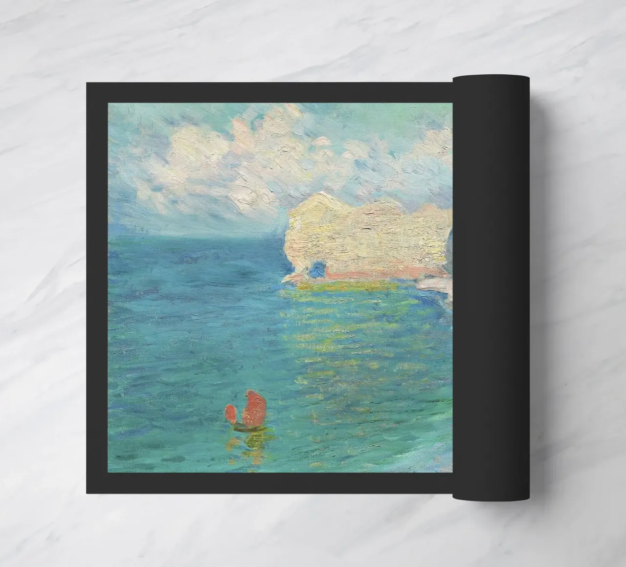 La spiaggia e la Falaise d'Amont (1885) di Claude Monet zerbino da Venus Art